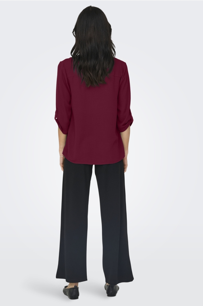 JDYDIVYA LIFE 3/4 TOP WVN NOOS 15226911 CABERNET
